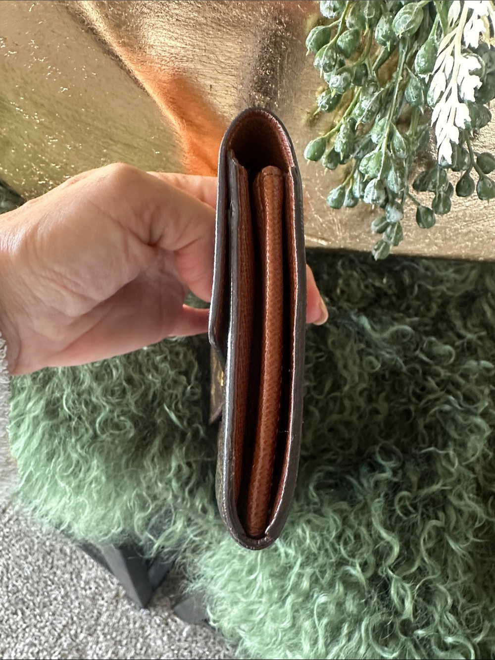 Louis Vuitton Monogram Canvas Wallet in Brown and Gold - Picture 10 of 14